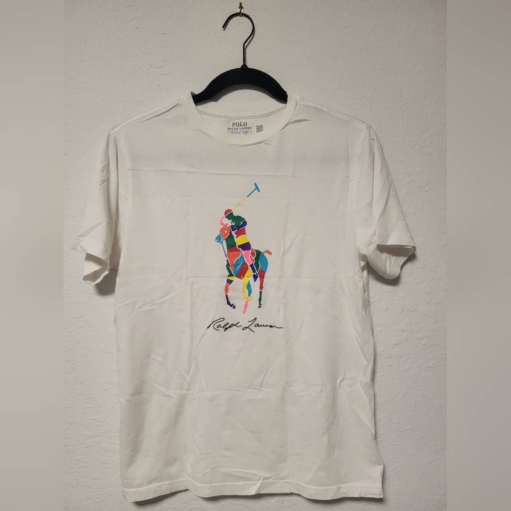 Ralph Lauren Kids White Graphic T-Shirt